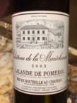 Chteau de la Marechaude - Lalande-de-Pomerol 2023 (750)