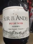 Sur de Los Andes - Single Vineyard Reserva Pinot Noir 2020 (750)